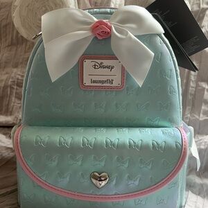 Loungefly Disney Minnie Mouse Ruffle Ears Mini Backpack — BoxLunch Exclusive NWT